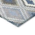 thumbnail image 3 of Addison Rugs Chantille Indoor/Outdoor Transitional Diamond Denim Machine Washable Rectangle Rug, 5' x 7'6", 3 of 8