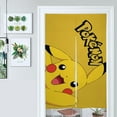 thumbnail image 3 of Pikachu Door Curtain Cartoon Anime Blackout Curtains 86x143cm, 3 of 6