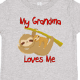 thumbnail image 4 of Inktastic My Grandma Loves Me Sloth Boys or Girls Toddler T-Shirt, 4 of 5