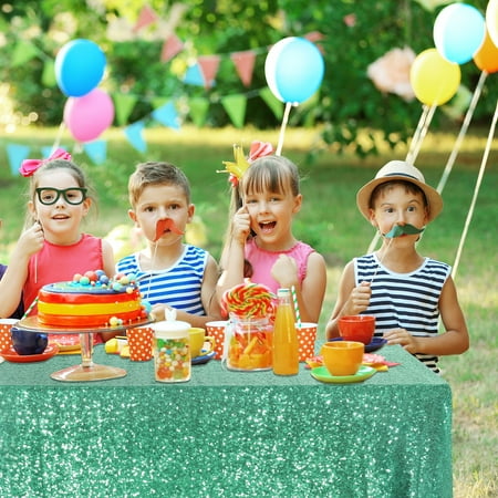 

CJL Sparkle Sequin Tablecloth for Banquet Party Decor Mint