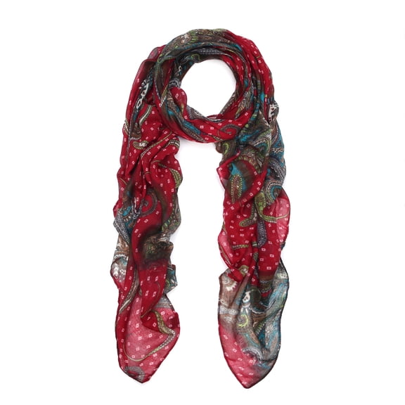 Premium Multi Color Vintage Paisley Scarf Wrap
