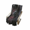 thumbnail image 4 of Galaxy Soft Flannel Fleece Throw Blanket, Spaceship in Interstellar Travel on a Galactic Starfield Alien Fantasy Science Fiction, Cozy Plush for Indoor and Outdoor Use, 60" x 80", Black, by Ambesonne, 4 of 6
