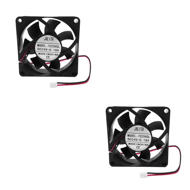 Youkk Cooling Fan Computer CPU Cooler Laptop Desktop Cooling 7cm Gaming Computer Accessory 7x7x2. 5cm 2Set