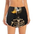 thumbnail image 2 of Salouo Duck Bones Print Women's 2 in 1 Running Shorts Double-Layer Shorts Athletic Workout Gym Yoga Shorts Running Shorts for Women-Medium, 2 of 7