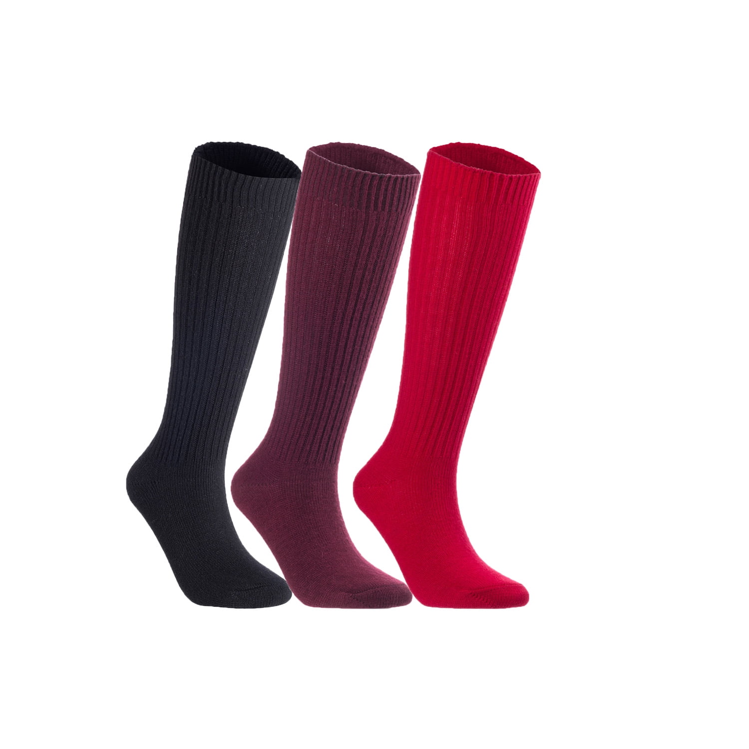 Lian LifeStyle Women's 3 Pairs Exceptional Non slip, Cozy and Cool Knee