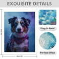 thumbnail image 3 of Diamond Art Kit for Adults, Blue Eyed Dog With Colorful Scarf Diamond Painting for Adults Beginners, DIY Diamond Art Painting Kits, 5D Diamond Painting Crafts for Home Decor 12x16 Frameless, 3 of 7