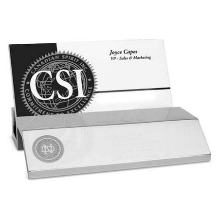 Notre Dame Silver Business Card Holder Notre Dame Silver Business Card Holder