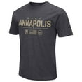 thumbnail image 2 of Men's Colosseum Heather Black Navy Midshipmen Big & Tall OHT Military Appreciation Playbook T-Shirt, 2 of 4