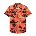 thumbnail image 3 of sogami Mens Short Sleeve Hawaiian Shirts Sunset Pattern Holiday Shirt, 3 of 7