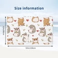 thumbnail image 2 of Love Cartoon Cute Hamster Bath Towel, Highly Absorbent towels for bathroom Quick Drying Microfiber Bath Towels for Body, Soft Shower Towels for Sport, Yoga, SPA, Gym 27x55in, 2 of 5
