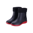 thumbnail image 1 of Woobling Chaussures de Jardin Antidérapantes pour Hommes, Légères et Imperméables, Chaussures de Travail Décontractées, Bottes de Pluie Rouges (Femmes, avec Doublure Peluche) 6, 1 of 3