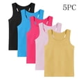thumbnail image 2 of yillto Kids Racerback Tank 5 Pack Sleeveless Cotton Camisoles Summer Basic Casual Tee for Boys Girls Gym Tshirts, 2 of 6
