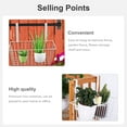 thumbnail image 4 of SHISUYAN 1pc Iron Art Versatile Storage Basket Iron Flower Pot Stand (White), 4 of 8