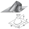 thumbnail image 2 of M & G Duravent 8DT-F6DSA 8 Inch  Dura-tech Dead Soft Aluminum Roof Flashing 0/12 - 6/12 Pitch, 2 of 4