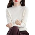 thumbnail image 1 of CashmereSweaterForWomen100%CashmereLightweightLongSleeveCrewNeckKnittedSweater, 1 of 4