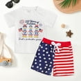 thumbnail image 2 of Leey-World Boy Clothes Baby Boy Outfits 12-18 Months Short Sleeve T-Shirt Tee Tops Joggers Casual Elastic Shorts 2Pcs for Children's Day Gift Boys Sets(Red,2-3 Years), 2 of 8
