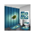 thumbnail image 1 of 4Pcs/Set Valentine's Day Decor Bathroom Rugs Set Shower Curtain Toilet Lid Cover, 1 of 5