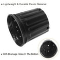 thumbnail image 4 of Unique Bargains 9'' Plastic Plant Nursery Pots Flower Starting Container, Black 10 Pack, 4 of 7