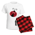thumbnail image 5 of CafePress - Red And Black Ladybugs Women's Light Pajamas - Women's Short Sleeve Print T-Shirt and Pants Light Cotton Pajama Set, 5 of 7