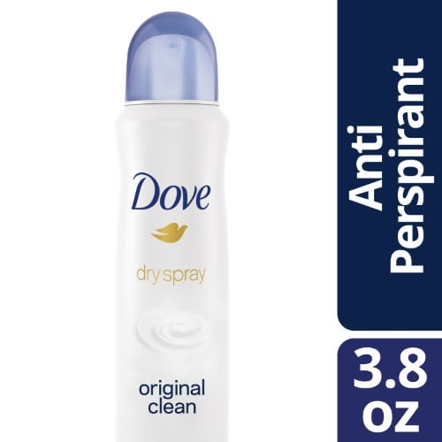 Dove Dry Spray Antiperspirant Deodorant Original Clean 3.8 oz
