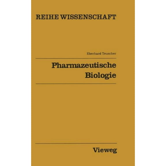 Reihe Wissenschaft Pharmazeutische Biologie, (Paperback)