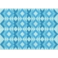 thumbnail image 1 of Ahgly Company Indoor Rectangle Patterned Deep Sky Blue Area Rugs, 5' x 8', 1 of 6