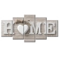 thumbnail image 4 of Wall Decor, 5 Pcs/Set Concise Fashion Wall Paintings Home Letter Prints Photo Paintings Wall Art Canvas for Home Living Room Bedroom Decor, 4 of 12
