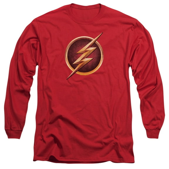 The Flash - Chest Logo - Long Sleeve Shirt - Medium