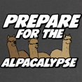 thumbnail image 2 of CafePress - Prepare For The Alpacalypse Maternity Dark T Shirt - Maternity Dark T-Shirt, 2 of 3