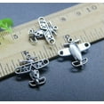 thumbnail image 2 of U8MO 8~50pc Retro Bomber Plane Alloy Charms Pendant Jewelry Making DIY 18*19mm-50pcs, 2 of 8
