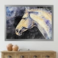thumbnail image 3 of Designart 'Close Up Of The Head of A Lipizzan Horse' Farmhouse Framed Art Print, 3 of 4