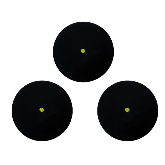 Soidarity Respetuoso con el medio ambiente y seguro: pelotas de squash de entrenamiento con puntos azules, pelotas de goma de baja velocidad con Tenis Un solo punto amarillo