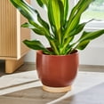 thumbnail image 2 of Better Homes & Gardens 10 inch Red Woven Ceramic Planter Pot, 2 of 8