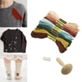 thumbnail image 3 of Lindo kit de herramientas de con forma de hongo , herramientas de reparación de , de portátil para calcetines, bolsas Macarena Hongo Zurcido, 3 of 8