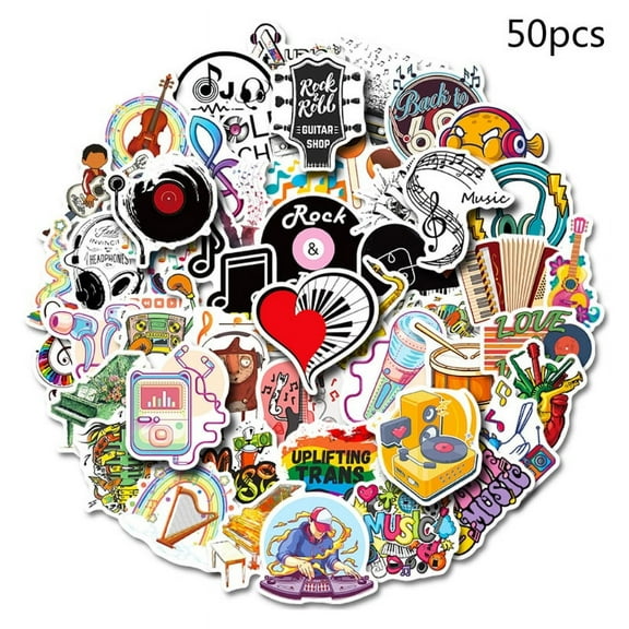 Cartoon Band Stickers for Adults Teens Child Friends DIY Lovers Xmas Gift 50PCS