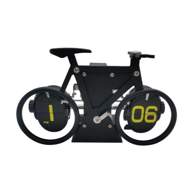 Agiferg Retro European Bicycle Style Page Turning Clock Creative Desktop Clock Fashion Ornaments Decorative Clock