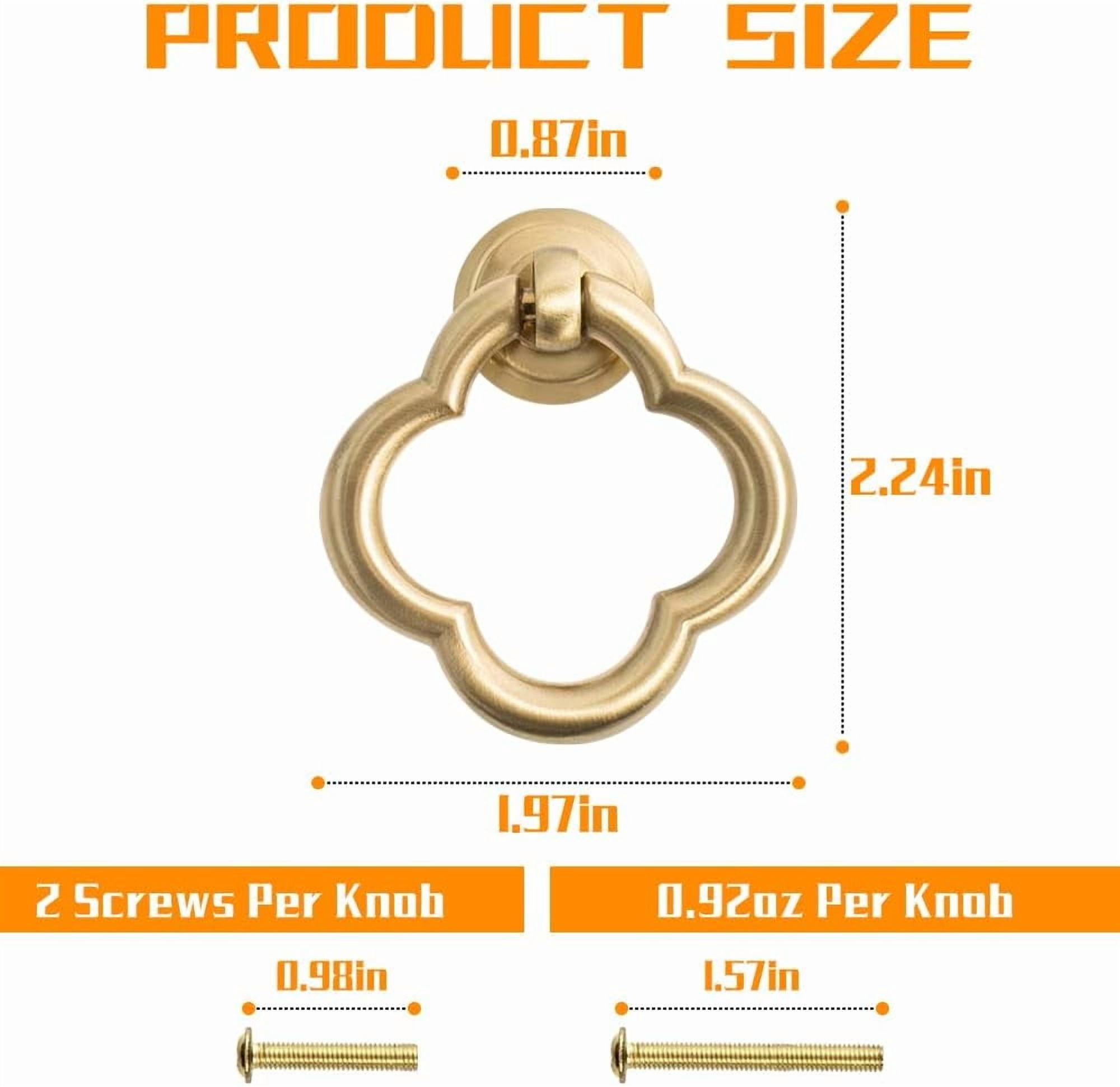 CATPAN 12 Pack Cabinet Knobs Zinc Alloy Dresser Knobs 1.97 inch (50mm) Kitchen Cabinet Door Knobs