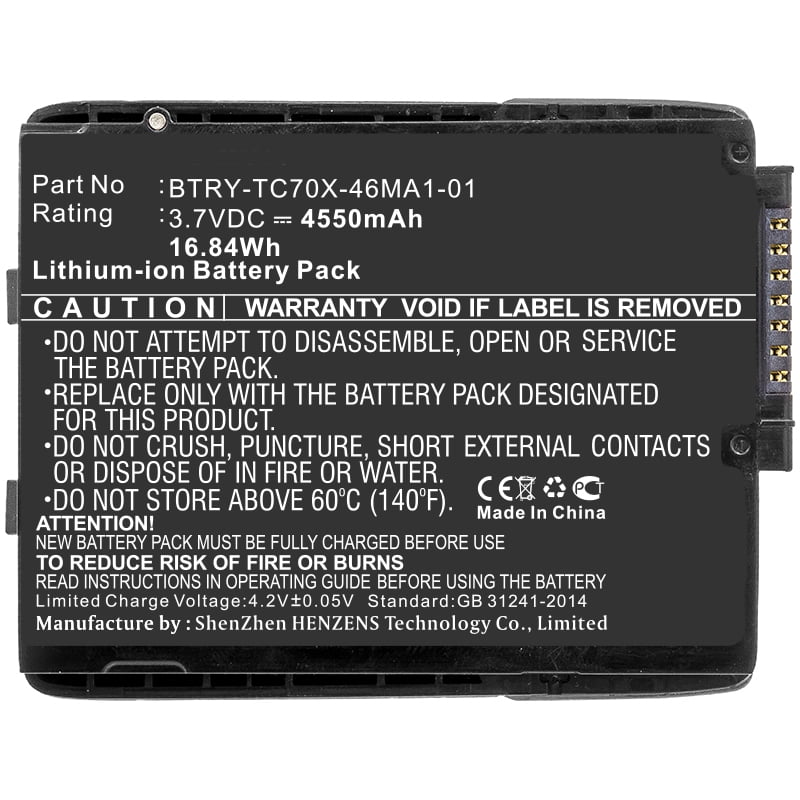 Replacement for Opticon 019WS000861 H-16 11812 Li-ion, 3.7V, 900mAh H-19 Battery Compatible with Opticon 019WS000861 Barcode Scanner, Synergy Digital Barcode Scanner Battery 02BATLION-09 