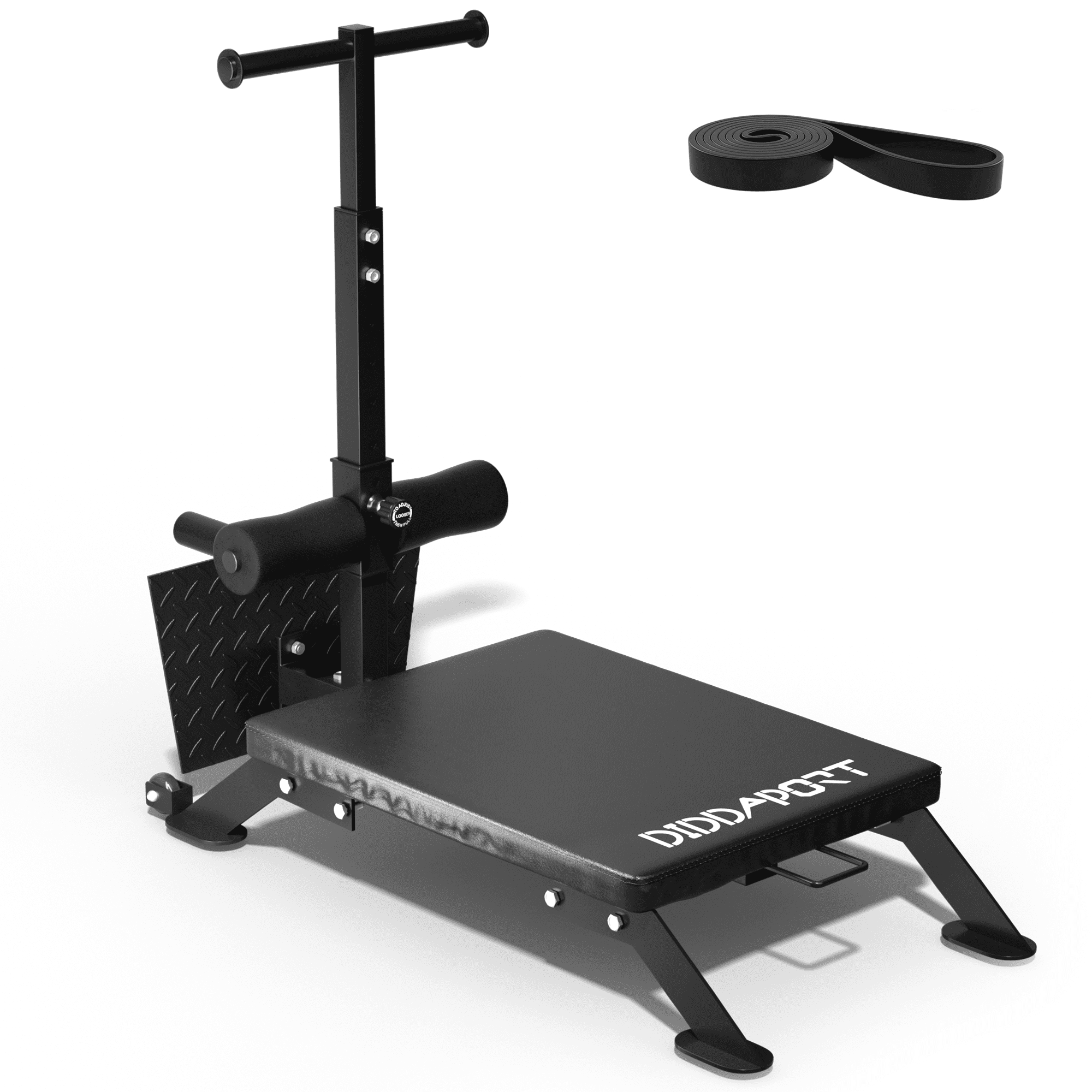 Cofiyard Nordic Curl Machine, Adjustable Hamstring Curl Bench, Glute Machine with Bands and Wheels, 450 lbs Heavy Duty Steel with Thick Foam Pad