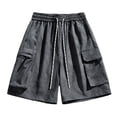 thumbnail image 2 of Dxzfnsa Mens Outdoor Casual Expandable Waist Lightweight Water Resistant Quick Dry Fishing Hiking Shorts S-4XL, 2 of 9