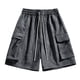 thumbnail image 2 of pstuiky Pantalones cortos para hombre, Pantalones cortos casuales cómodos de moda para hombre, de color liso, con cintura elástica regular, para playa Pantalones cortos de baloncesto, 2 of 4
