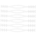thumbnail image 3 of UPGRATOR Silicone Extension Strap 6Pcs Adjustable Rectangular White for Daily Wear 18x2x0.3in, 3 of 5