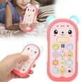 thumbnail image 4 of Cute Cartoon Style Baby Phone Toy with Soft Silicone Teether, Adaptable Volume, Light and Music, Suitable for 6+ Months, 4 of 7