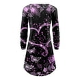 thumbnail image 4 of Honeeladyy Clearance under 5$ Love Mini Dress for Women Valentine's Day Candy Heart Graphic Date Night Dress Long Sleeve Party Club Charming Dress, 4 of 4