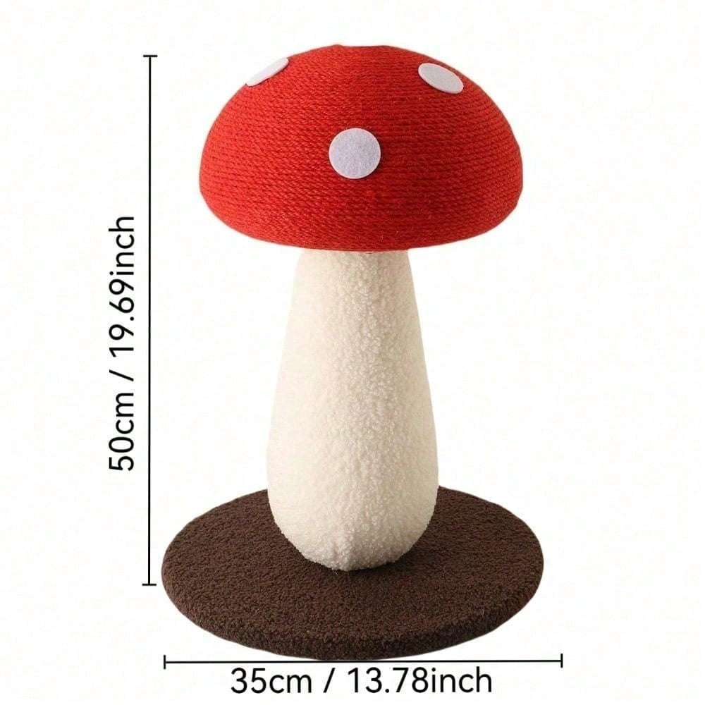 Mushroom Cat Scratching Post - Unique Design, Sisal-Wrapped, Ideal For Medium And Small Cats, No Assembly Required Cat Stuff  Cat Tree Tower Cat Toys