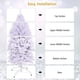 thumbnail image 4 of Árbol de Navidad OFFICEJOY blanco artificial de 9 pies con soporte de metal, 4 of 9