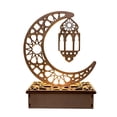 thumbnail image 2 of Ramadan Eid Crafts Night Light Desktop Moon Tallado Adornos 3D Mubarak musulmán de Lámpara Luces LED para Festival Dormitorio Decoración del Linterna Macarena Decoraciones de Eid Mubarak, 2 of 8