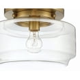 thumbnail image 7 of X3112-SB Craftmade Lighting Peri - 1 Light Flush Mount-Satin Brass Finish, 7 of 7
