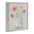 thumbnail image 4 of Stupell Industries Flower Jar Butterfly Painting Botanical & Floral Painting Gray Framed Art Print Wall Art, 17 x 17, 4 of 9