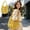 Yellow, variant on Summer Beach Bags for Women Knit Straw Woven Tote Soft Fabric Boho Shoulder Bag for Vacation Shopping Beach Bags